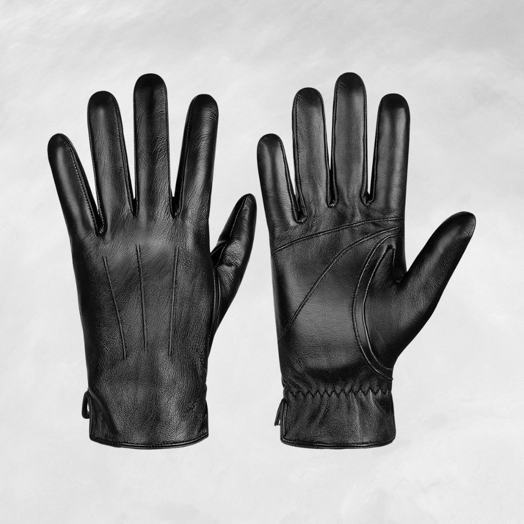 BLACK LEATHER GLOVES