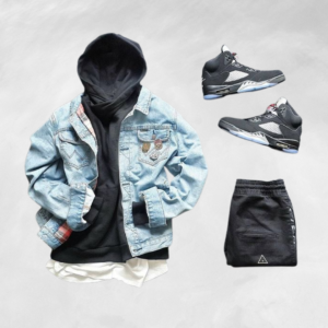 STREET STYLE DENIM OUTFIT SET