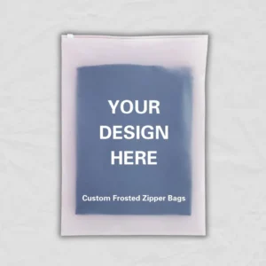 Custom Frosted Zipper Bag