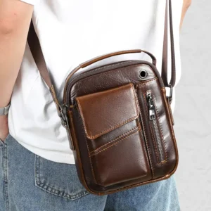 Compact Multi-Pocket Shoulder Bag