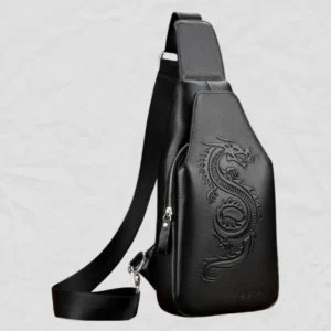 Embossed Dragon Sling Bag
